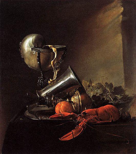 Jan Davidz de Heem Still Life with Lobster and Nautilus Cup Germany oil painting art
